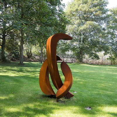 OEM van het Gazonbeeldhouwwerken van het Verweringsstaal het Metaal Rusty Metal Yard Sculptures Outdoor