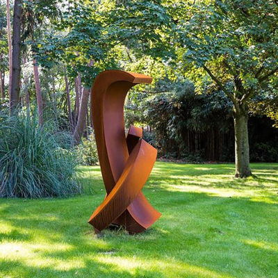 OEM van het Gazonbeeldhouwwerken van het Verweringsstaal het Metaal Rusty Metal Yard Sculptures Outdoor