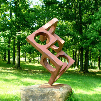 Gneetuin Uitstekend Openlucht Klantgericht Rusty Metal Garden Abstract Sculptures