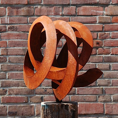 Gneetuin Uitstekend Openlucht Klantgericht Rusty Metal Garden Abstract Sculptures