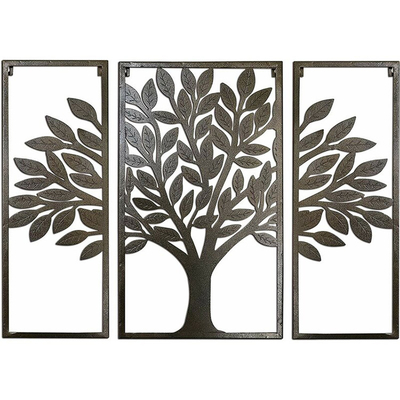 Van de het Metaalmuur van het laser Scherpe Scherm van de het Metaalmuur van Art Decor Tree Of Life de Kunst32*24*5 Duim
