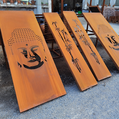 1500mm Corten de Staalschermen GN-sh-204 van de de Privacyverdeler van de Laserbesnoeiing Ornamenten van de het Metaaltuin