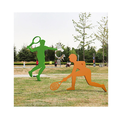 Abstract silhouet sport figuur buiten metalen sculptuur antieke kunst ornamenten